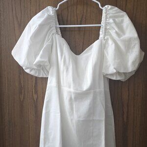 Marianna Waisted Bow Back Mini Dress